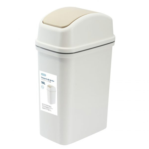 Thùng rác nắp lật Hiro 5L, 10L, 15L - Giao màu ngẫu nhiên