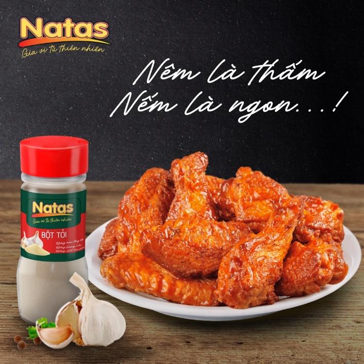 Bột tỏi Natas Hũ 65g-Bột Gia Vị Tiện Lợi