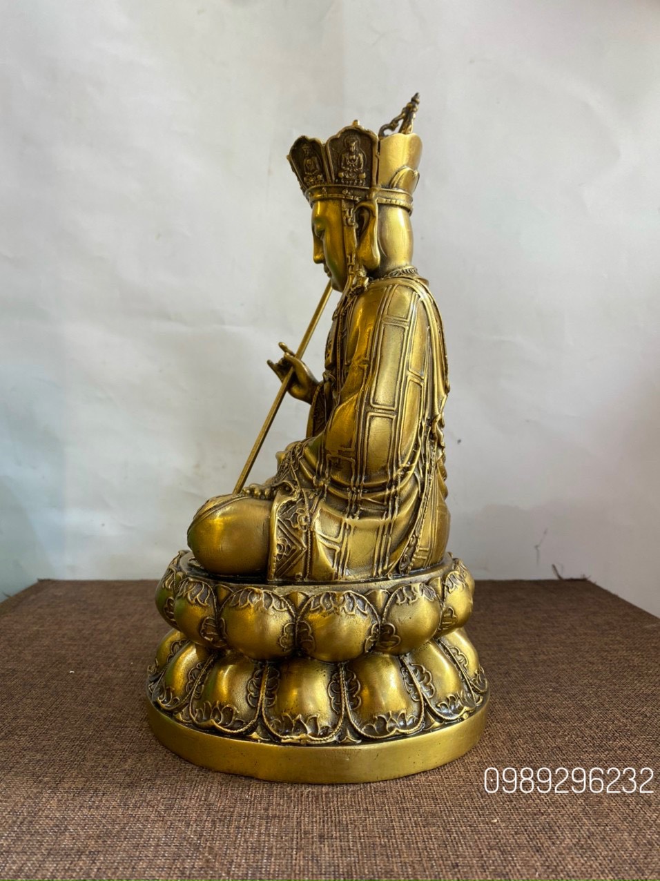 Tôn Tượng Địa Tạng bằng đồng vàng