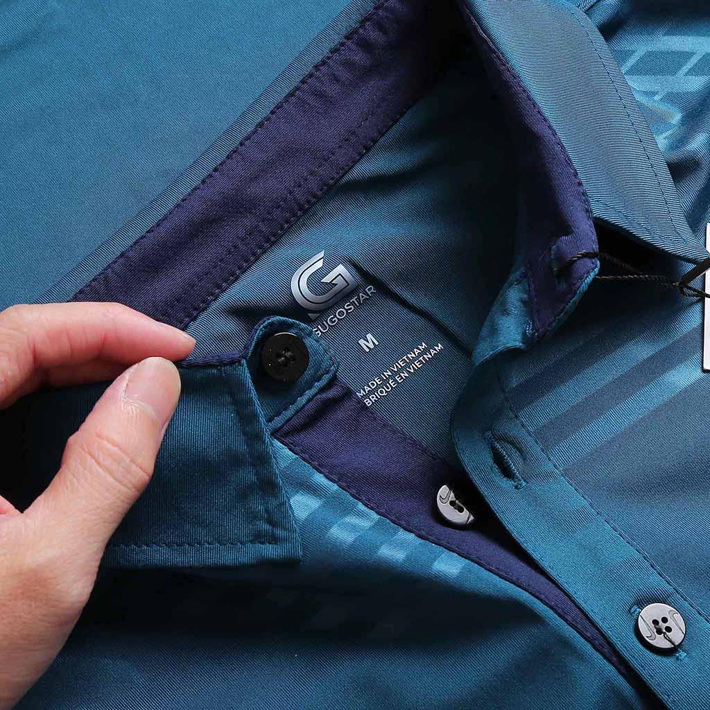 Áo Polo Nam GUGOSTAR G375-XNV, Chất Thể Thao, Co Giãn 4 Chiều