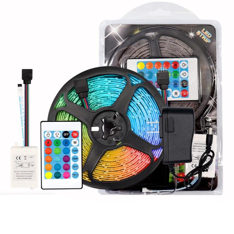 Bộ Đèn LED RGB Dài 2M , 3M ,5050 Chống Nước, Đổi Màu, Đèn Nháy Trang Trí