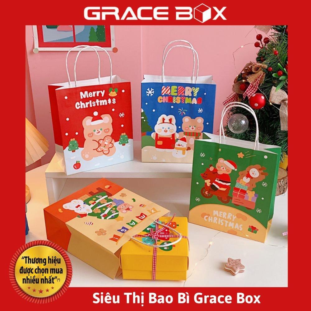 Túi Giấy Quà Tặng Giáng Sinh - Túi Giấy Quà Tặng Noel Siêu Dễ Thương - Siêu Thị Bao Bì Grace Box