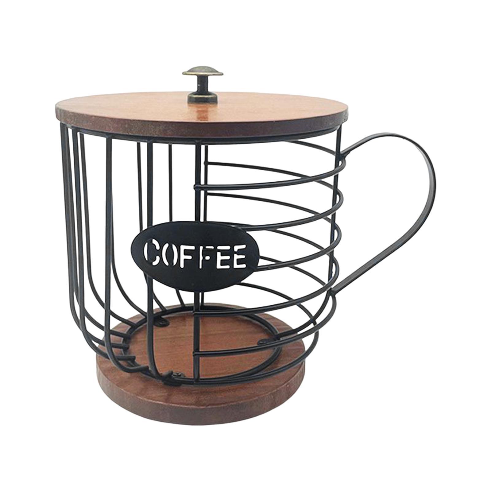 Coffee Pod Holder Organizer Cup Coffee Capsule Storage Basket for Family