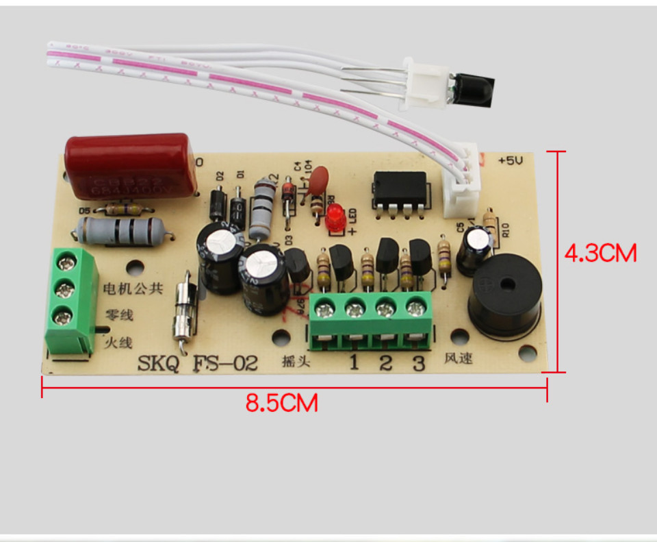 SKQ-02 FAN .Điều khiển từ xa cho các loại quạt - Chữ Tiếng Anh.Lắp cho quạt bàn, quạt treo tường, quạt cây...biến quạt thường thành quạt điều khiển từ xa