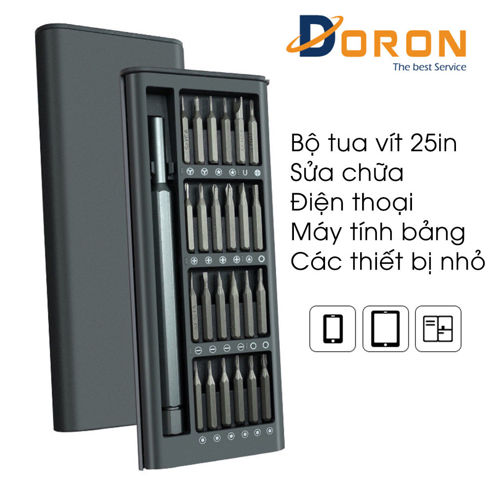 Bộ Dụng Cụ Đa Năng Cầm Tay Bằng Thép Hợp Kim HRC60, Có Từ Tính - Chuyên Sửa Chữa Điện Thoại, Đồ Gia Dụng Nhỏ - HÀNG CHÍNH HÃNG