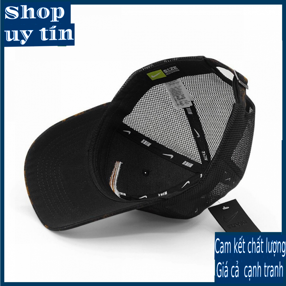 Freeship - MŨ NÓN KẾT LƯỠI TRAI ĐEN CAM LOANG PHỐI LƯỚI THỜI TRANG NAM NỮ CAO CẤP