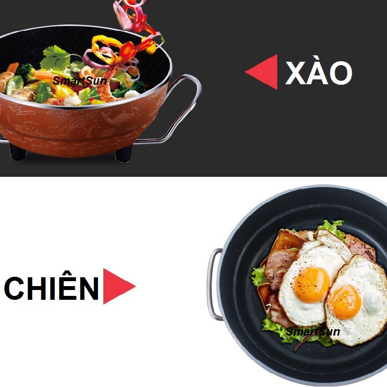 Nồi Lẩu Điện Đa Năng, Chảo Nồi Lẩu Đa Năng Cao Cấp Công Nghệ Nhật Bản - Hàng Chính Hãng Asstar