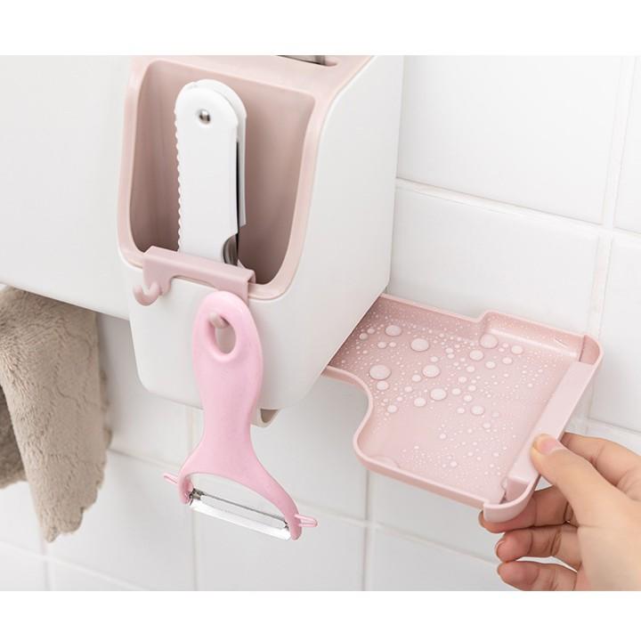 Kệ treo tường nhà bếp đựng đũa và dụng cụ nhà bếp -thiết kế sang trọng và tiện dụng cho nhà bếp