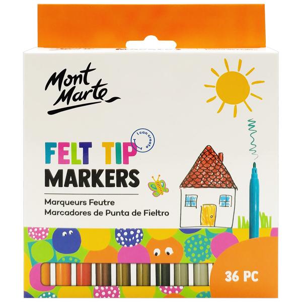 Hộp 36 Bút Lông Màu Felt Tip Markers - Mont Marte MMKC0194-V02