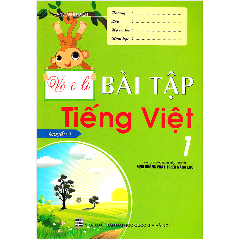 Vở Ô Li Bài Tập Tiếng Việt 1 - Quyển 1