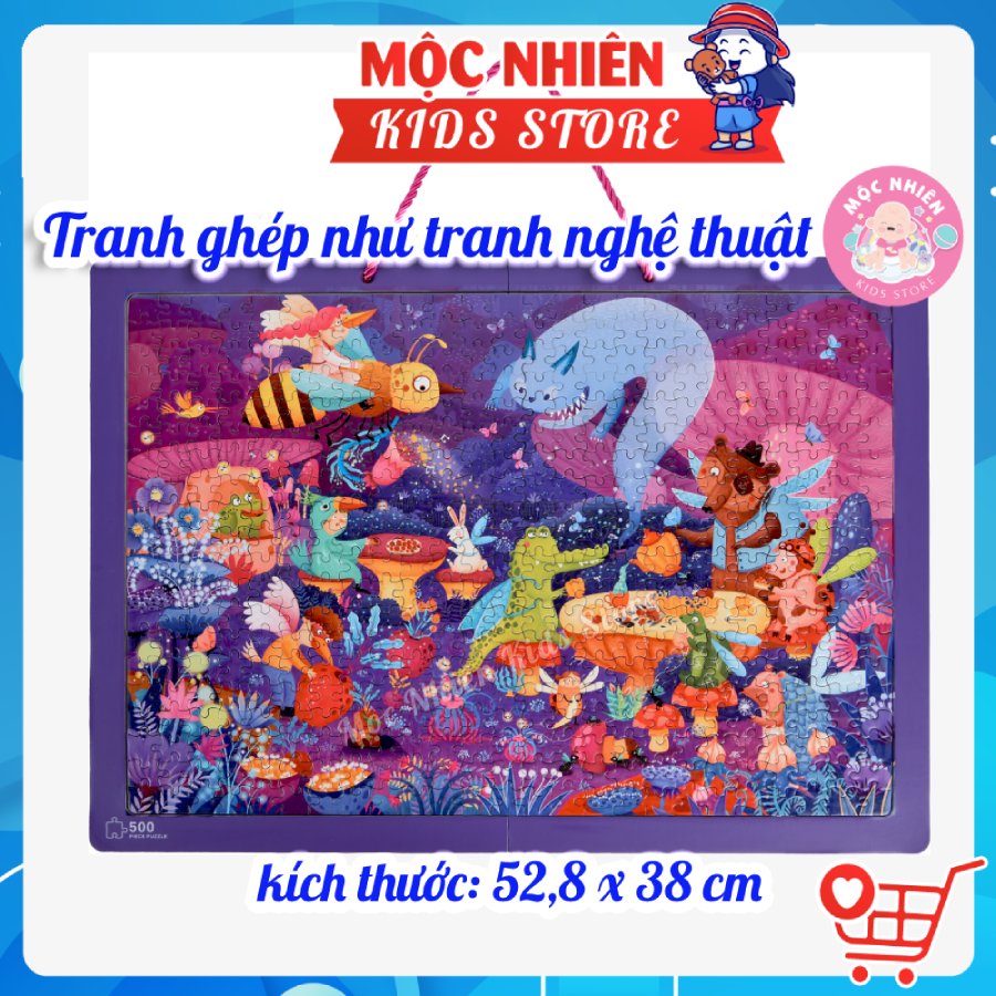 Bộ tranh xếp hình, ghép hình Mideer 500 mảnh - Lễ hội hóa trang (Puzzle)