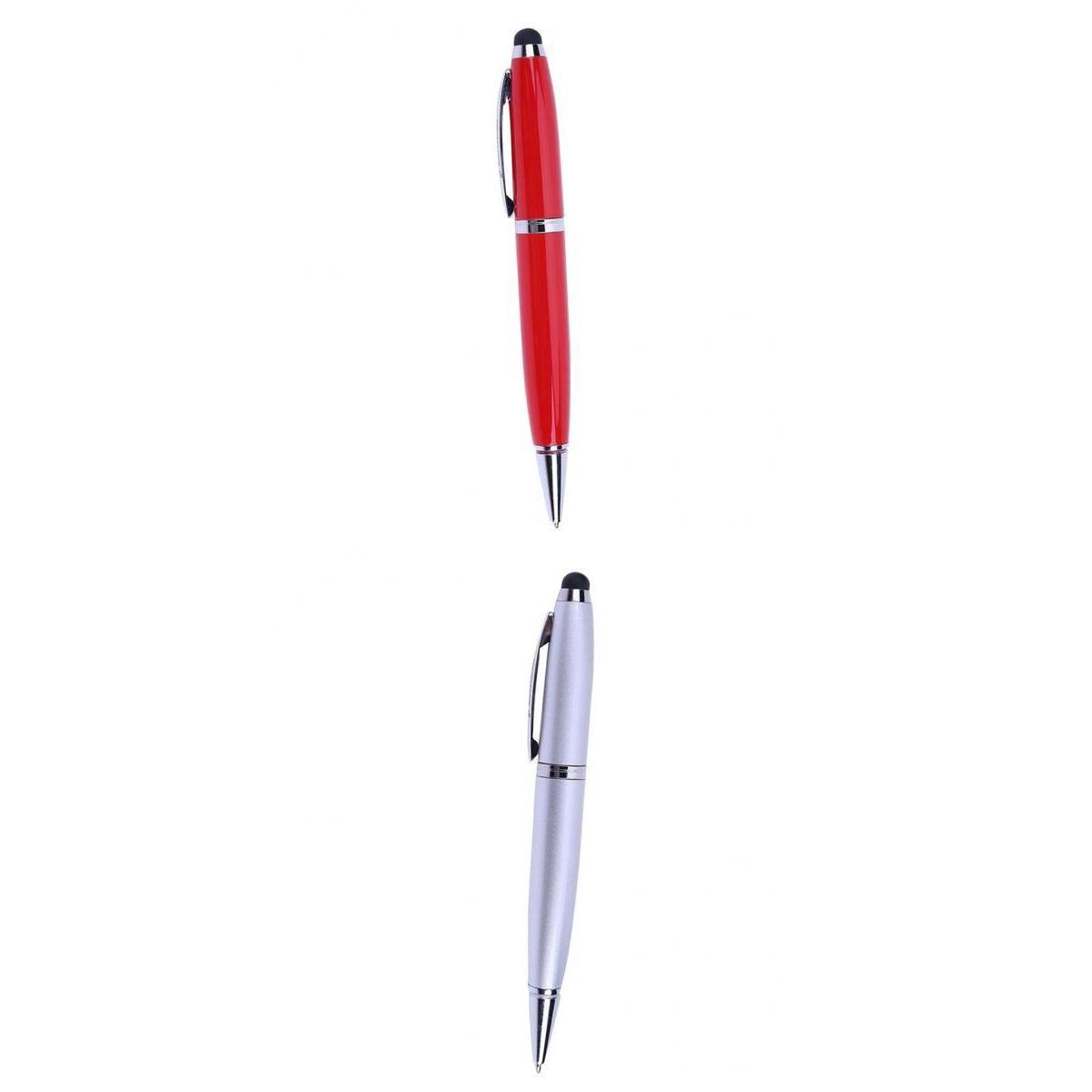 2 Pcs 3in1 USB 2.0 Flash Screen Stylus Pen Writing Ballpoint Pen 32GB