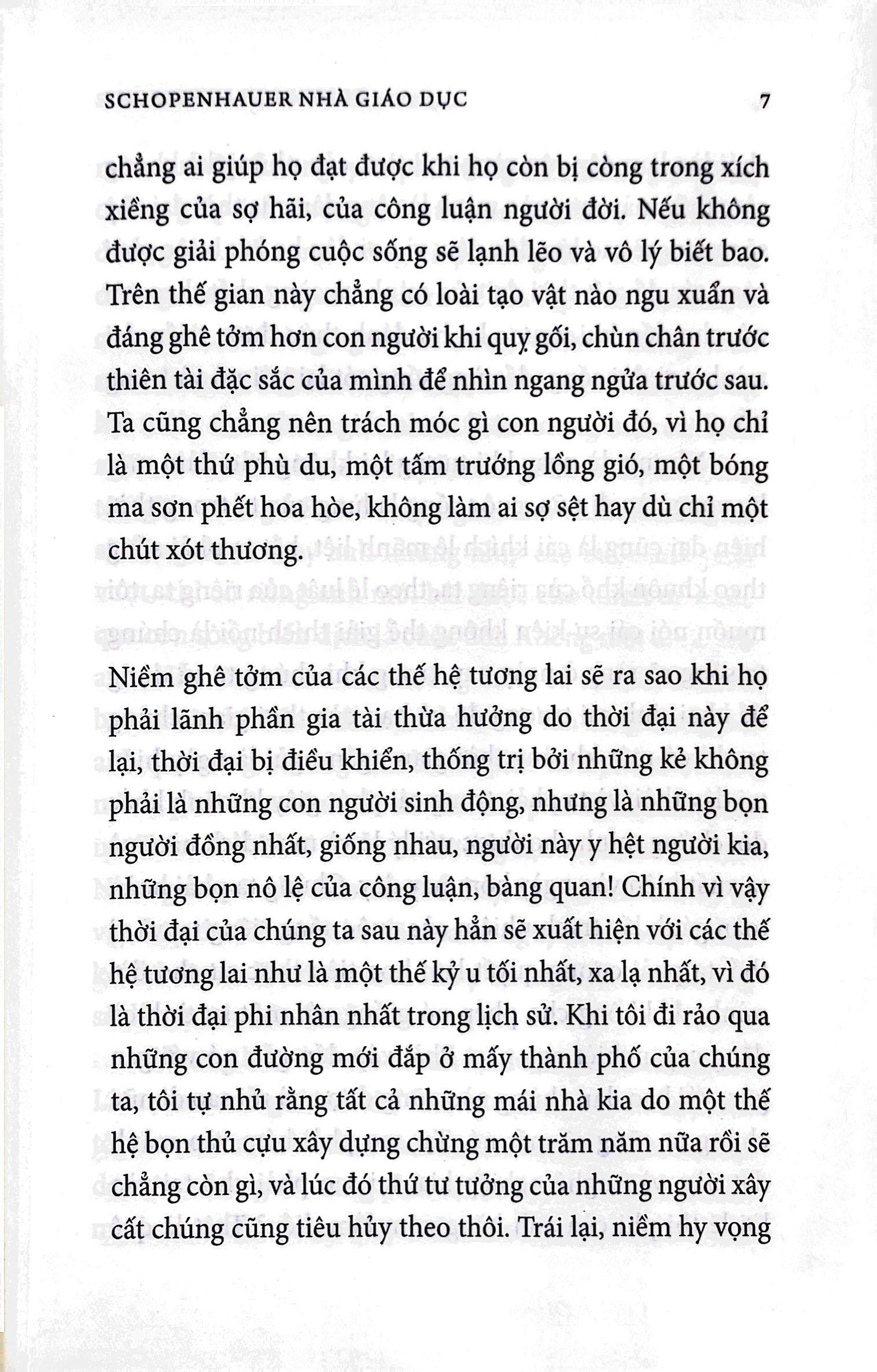 Schopenhauer - Nhà Giáo Dục