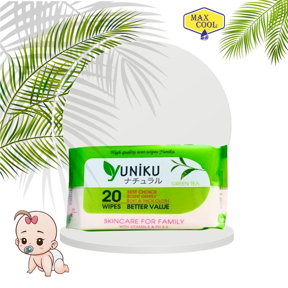 3 Gói Khăn Ướt Yuniku Max Cool YK20-02 - 3 Màu