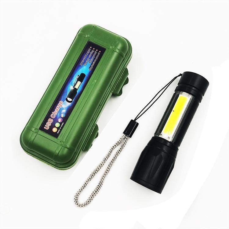 Đèn Pin MINI Siêu Sáng Cao Cấp Có Zoom Tặng Kèm Hộp