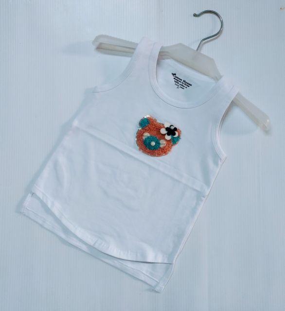 Áo Sát Nách Bé Gái Cotton 4 Chiều 8-26kg Xuất