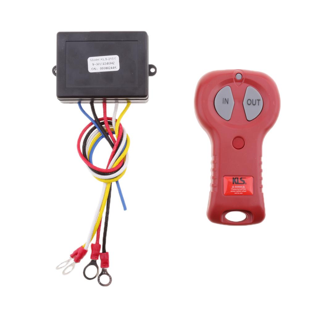 2x12 / 24V Car ATV SUV Winch Wireless Remote Control Switch Kit KLS-213X