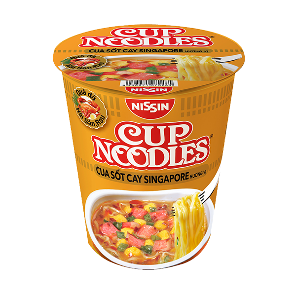 (COMBO 6 LY) MÌ LY CUP NOODLES - Hương vị Cua Sốt Cay Singapore 71g