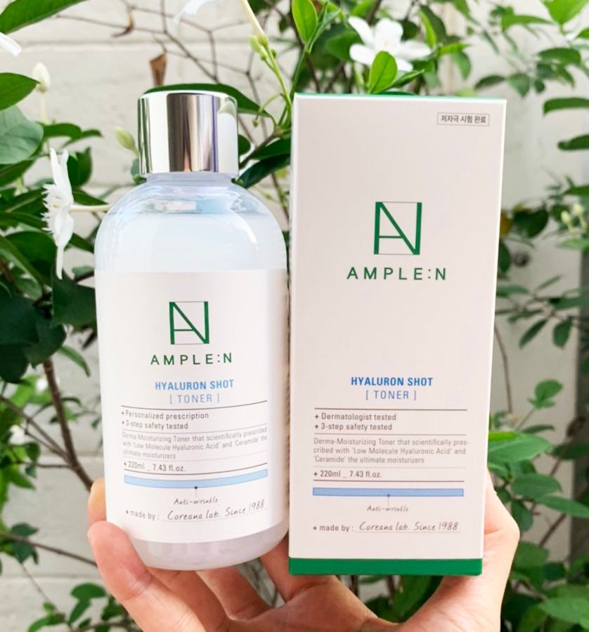 Nước hoa hồng cấp ẩm AMPLE:N Hyaluron Shot Toner