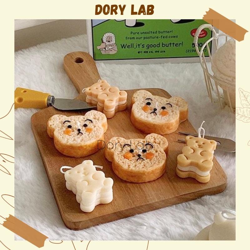 Nến Thơm Gấu Con 3 Lớp Cute Không Khói, Phụ Kiện Chụp Ảnh - Dory Lab