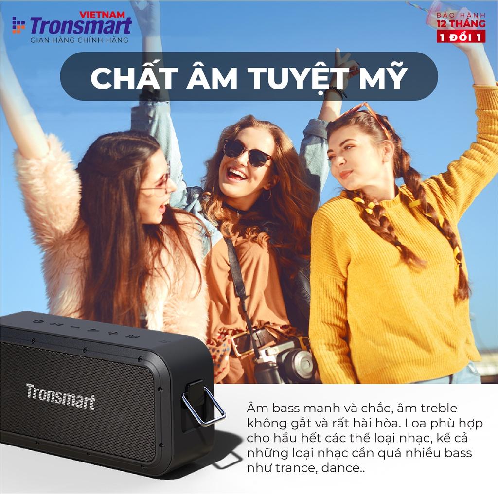 Loa Bluetooth 5.0 Tronsmart Force Pro Chống nước IPX7, Công suất 60W, hỗ trợ NFC, TWS- Hàng chính hãng