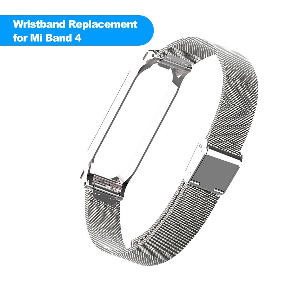 Dây đeo cổ tay Tương thích với Xiaomi Mi Band 4 Dây đeo bằng thép không gỉ