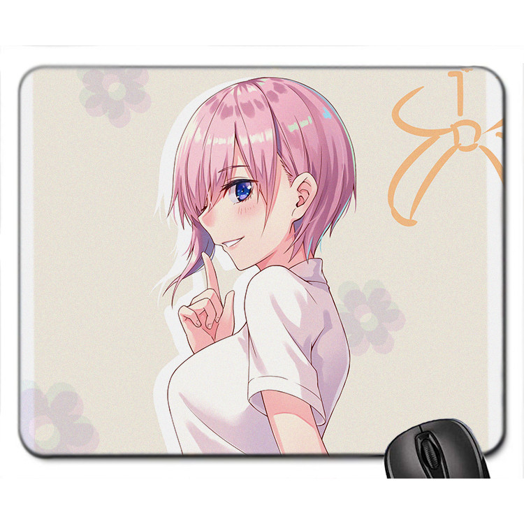 Mouse pad , miếng Lót chuột máy tính, đồ di chuột máy tính hình Anime Gotoubun no Hanayome - Nhà có năm nàng dâu