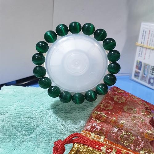 Vòng tay đá mắt mèo 10li nhiều màu
