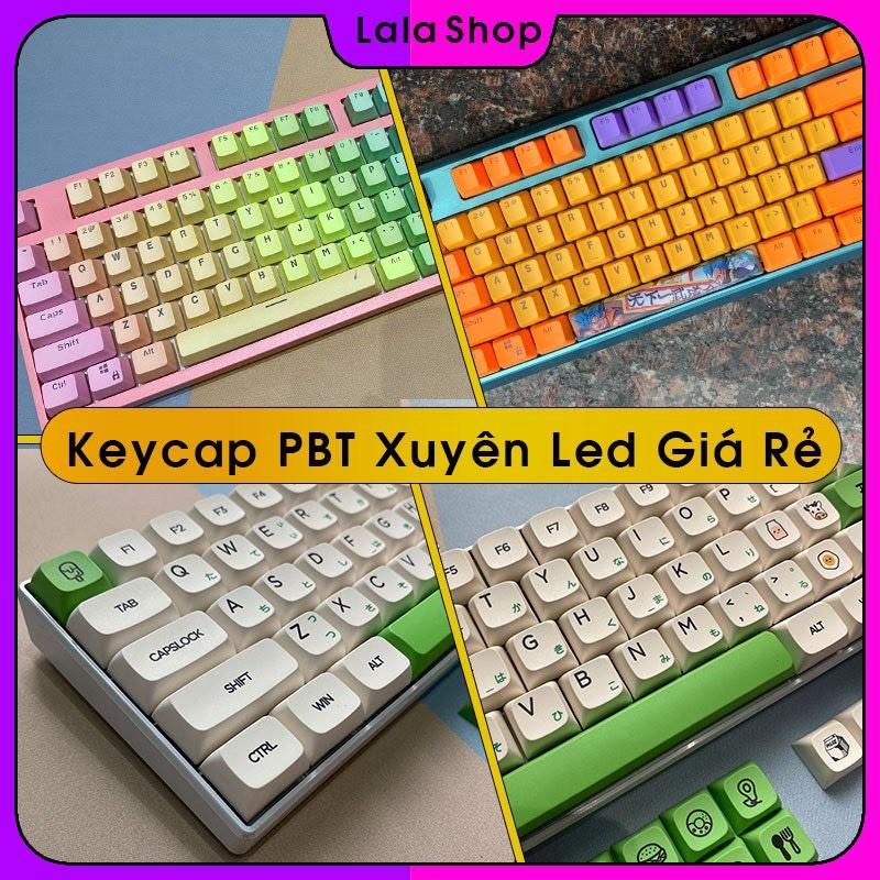 KEYCAP PBT XUYÊN LED GIÁ RẺ CHO BÀN PHÍM CƠ