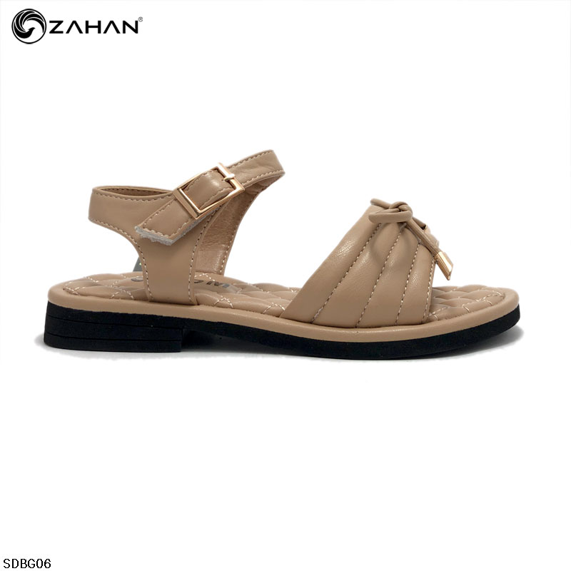 Sandal bé gái nơ ,lót trần trám SDBG06