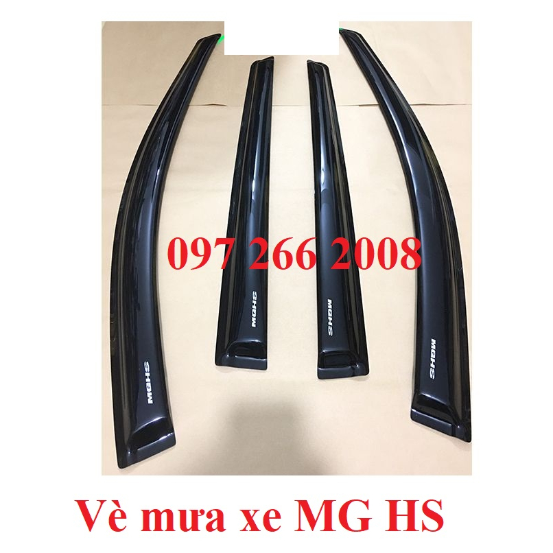 Hình ảnh Vè che mưa xe MG HS 2021- 2022- 2023 vè NHỰA ĐEN dày cao cấp