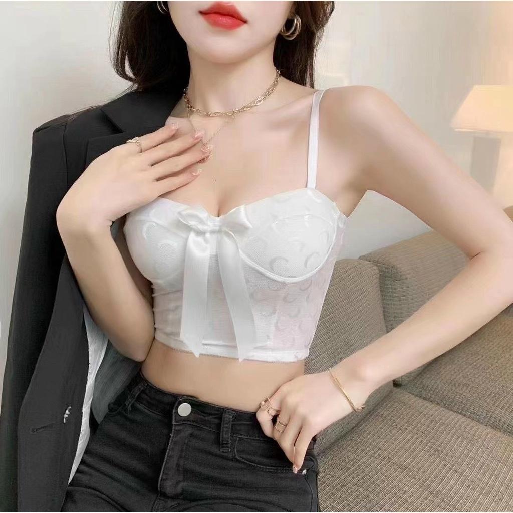 Áo Lót, Áo Bra Không Gọng Phối Nơ