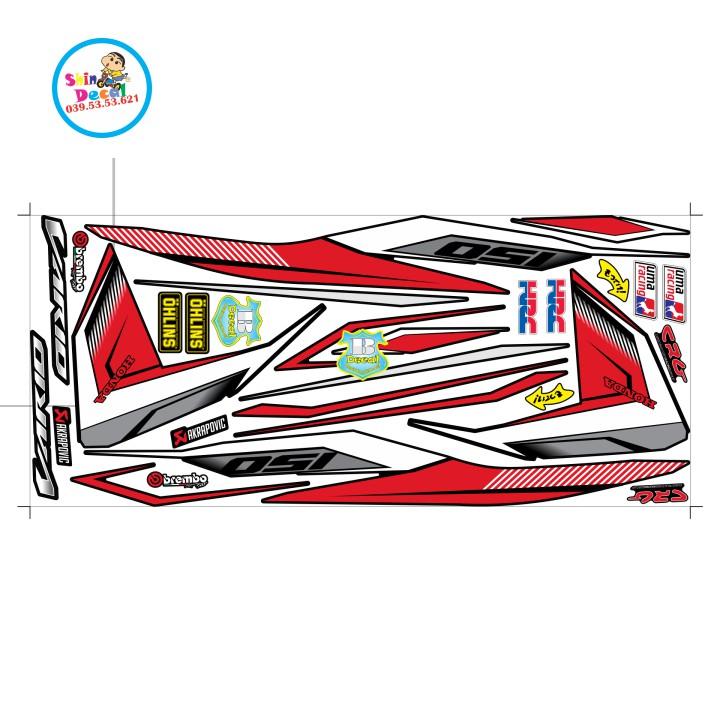 Tem xe vario 150 25137 dán xe đen nhám