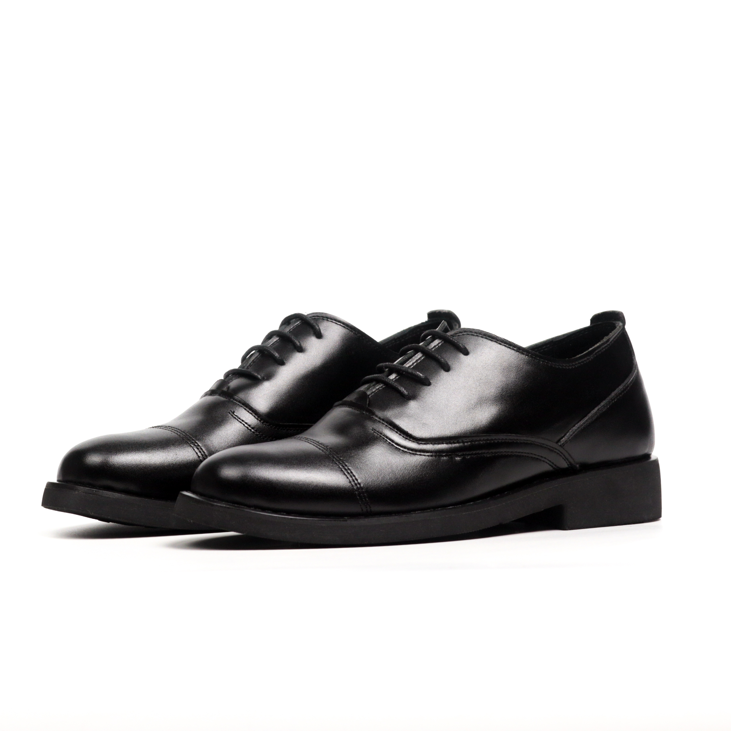 Giày Tây Nam Oxford , giày da nam da bò, Lucas shoes, Oxford Black 01