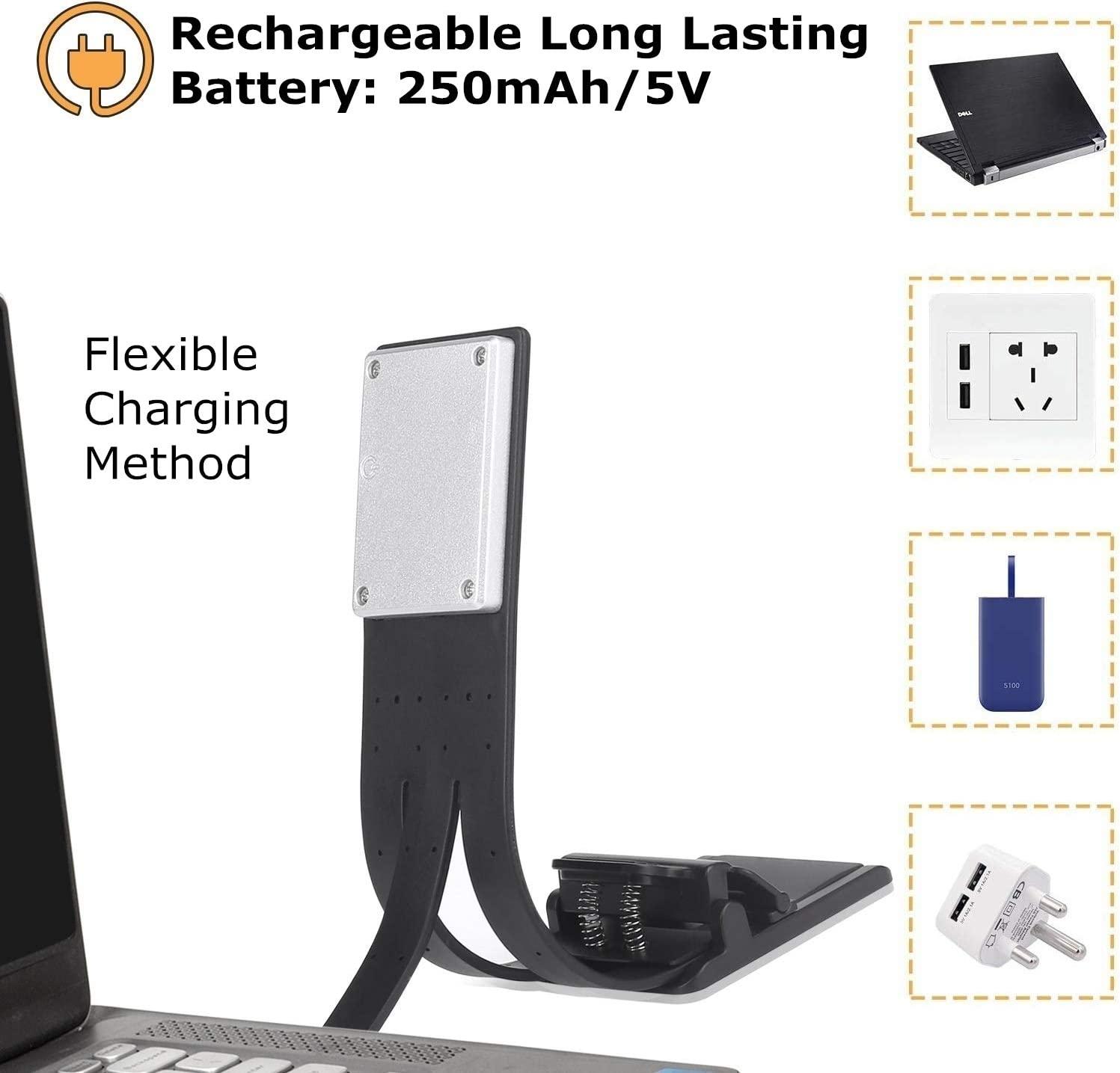 Đèn đọc sách LED, Đèn đọc sách, 3 chế độ màu Có thể điều chỉnh độ sáng