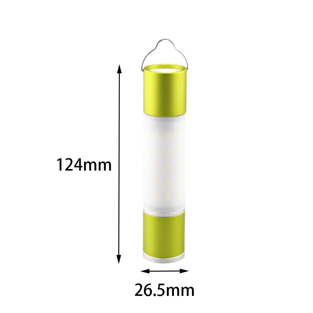 LED Camping Flashlight Rechargeable Picnic Light Hiking Green