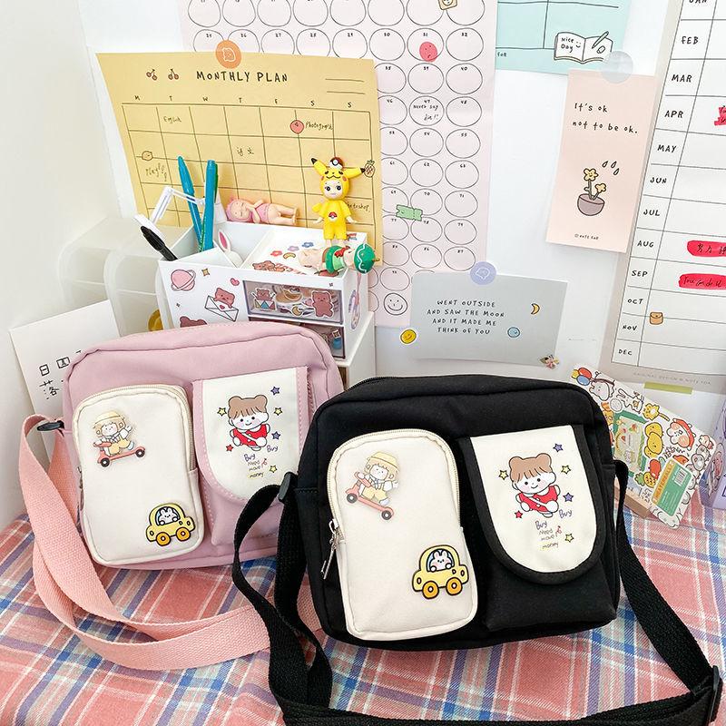 Women's Japanese Style All-Matching Canvas Bag Female Student Korean Style Crossbody