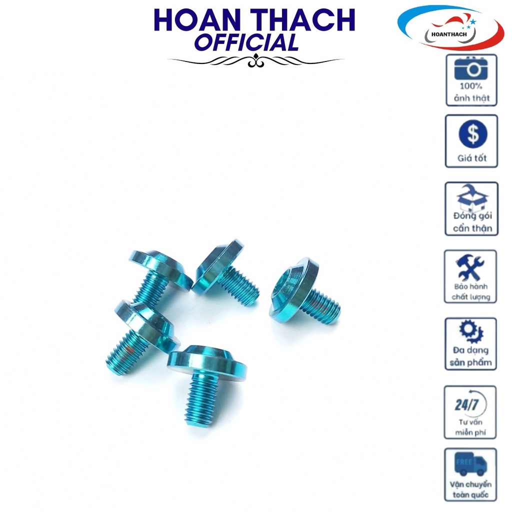 Ốc GR5 Titan Dù 6L10 Xanh Lục Bảo sử dụng được nhiều dòng xe ,SP010244 ( Gía 1 con )