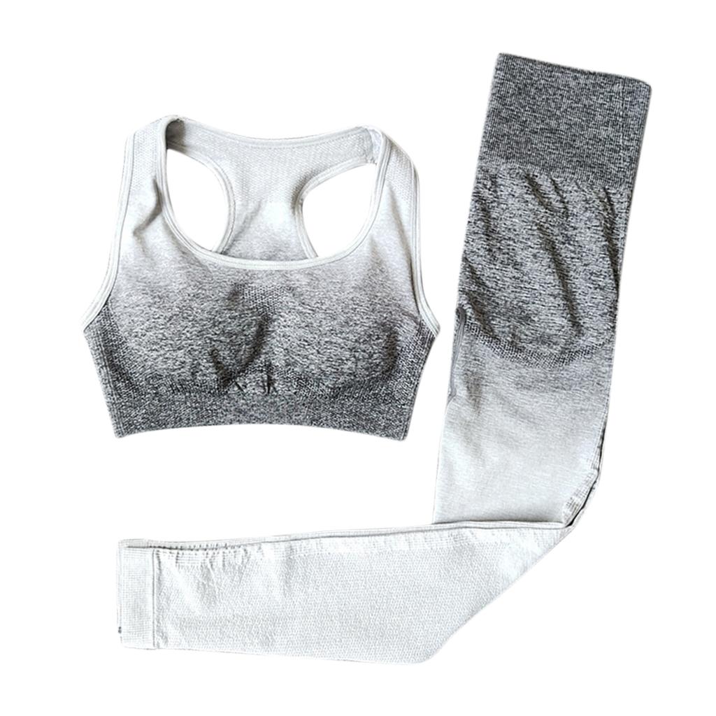 Women 2 Pieces Tracksuit Sports Bra Legging Pants Yoga Set Outfit