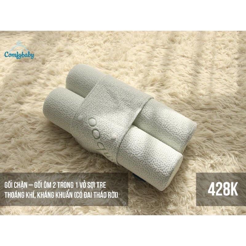 Set gối ôm gối chặn sợi tre Bamboo Comfy Baby mẫu mới nhất