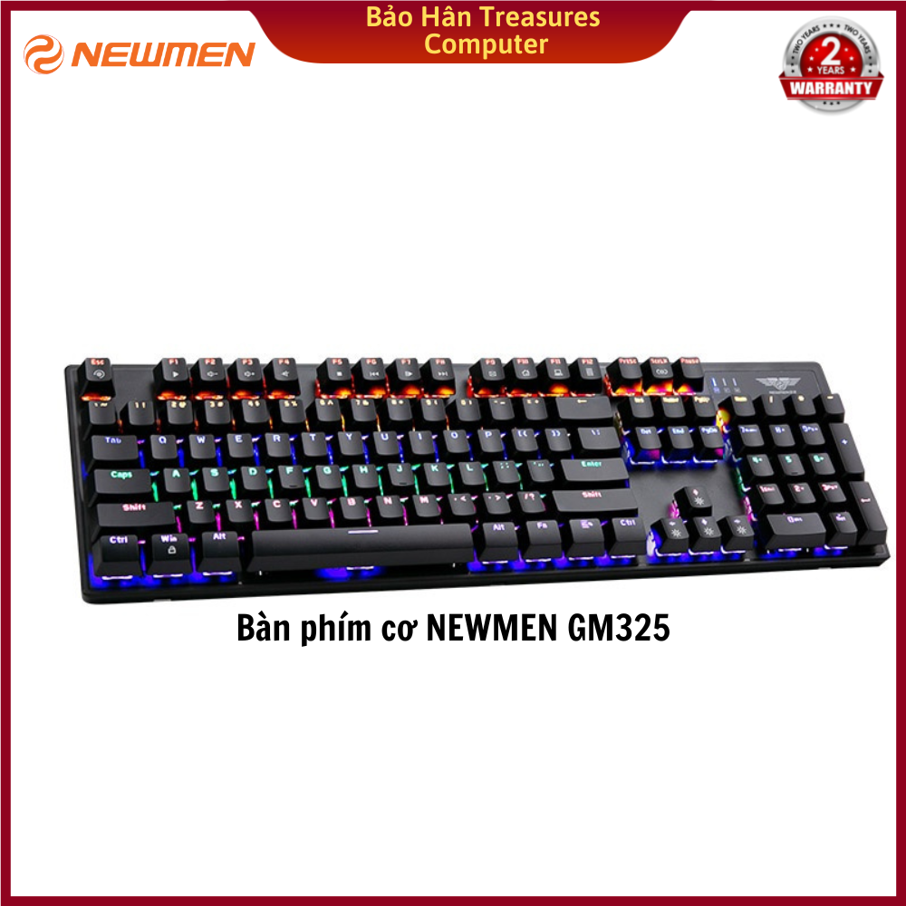 Bàn phím cơ Newmen GM325 chơi game chuyên nghiệp - Hàng Chính Hãng