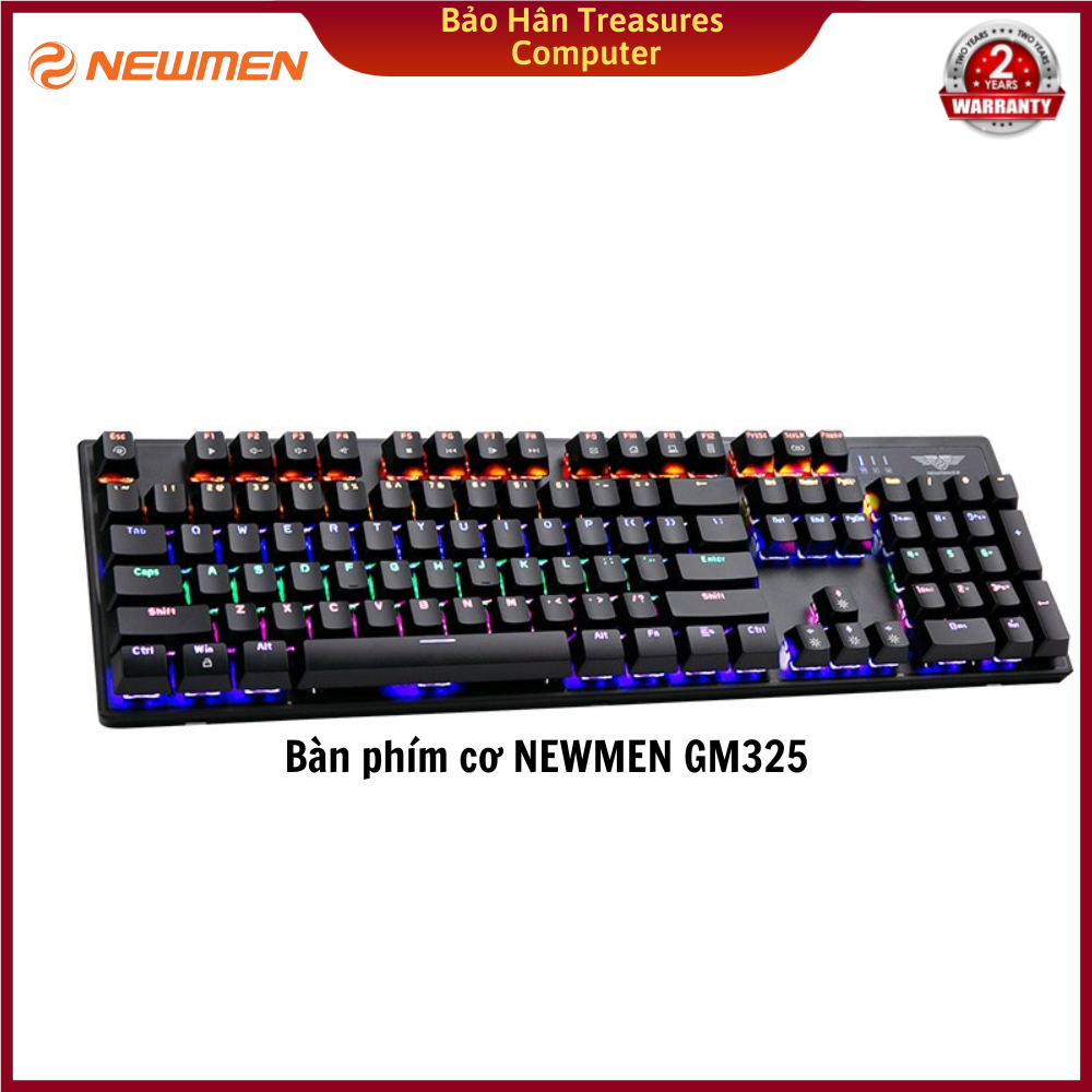 Bàn phím cơ Newmen GM325 chơi game chuyên nghiệp  - Hàng Chính Hãng