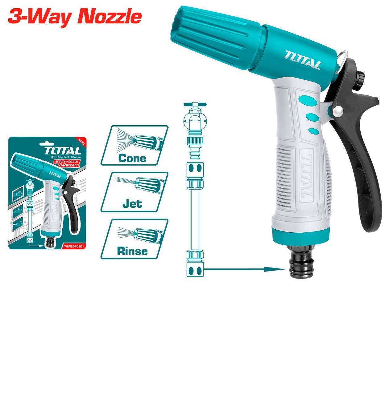 ĐẦU PHUN NƯỚC 1 TIA BẰNG NHỰA TOTAL THWS010301 - HÀNG CHÍNH HÃNG