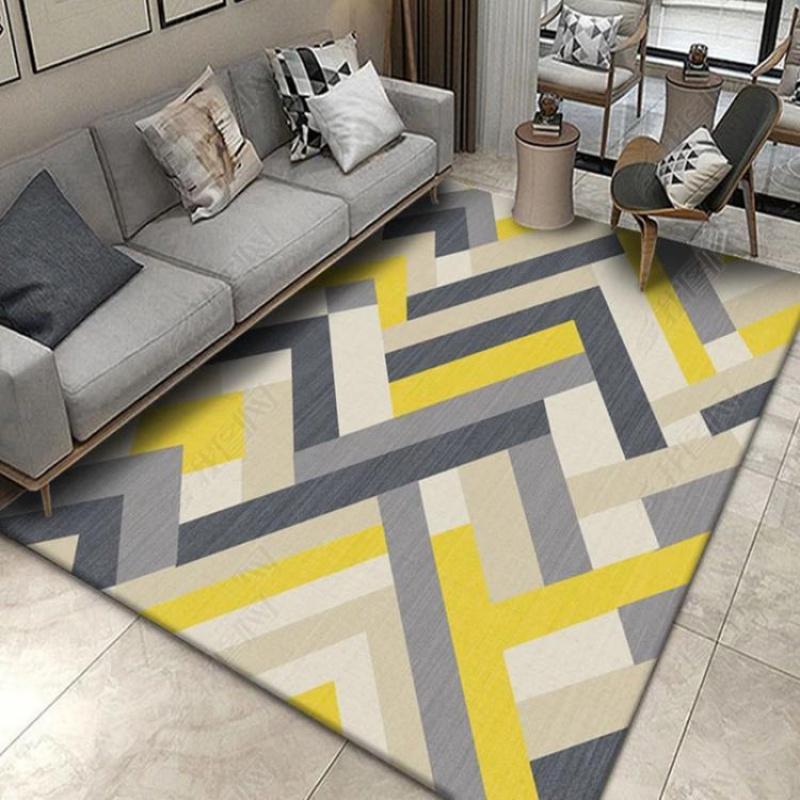 Thảm Lót Sàn Họa Tiết Thổ Cẩm Phong Cách Bắc Âu Hiện Đại