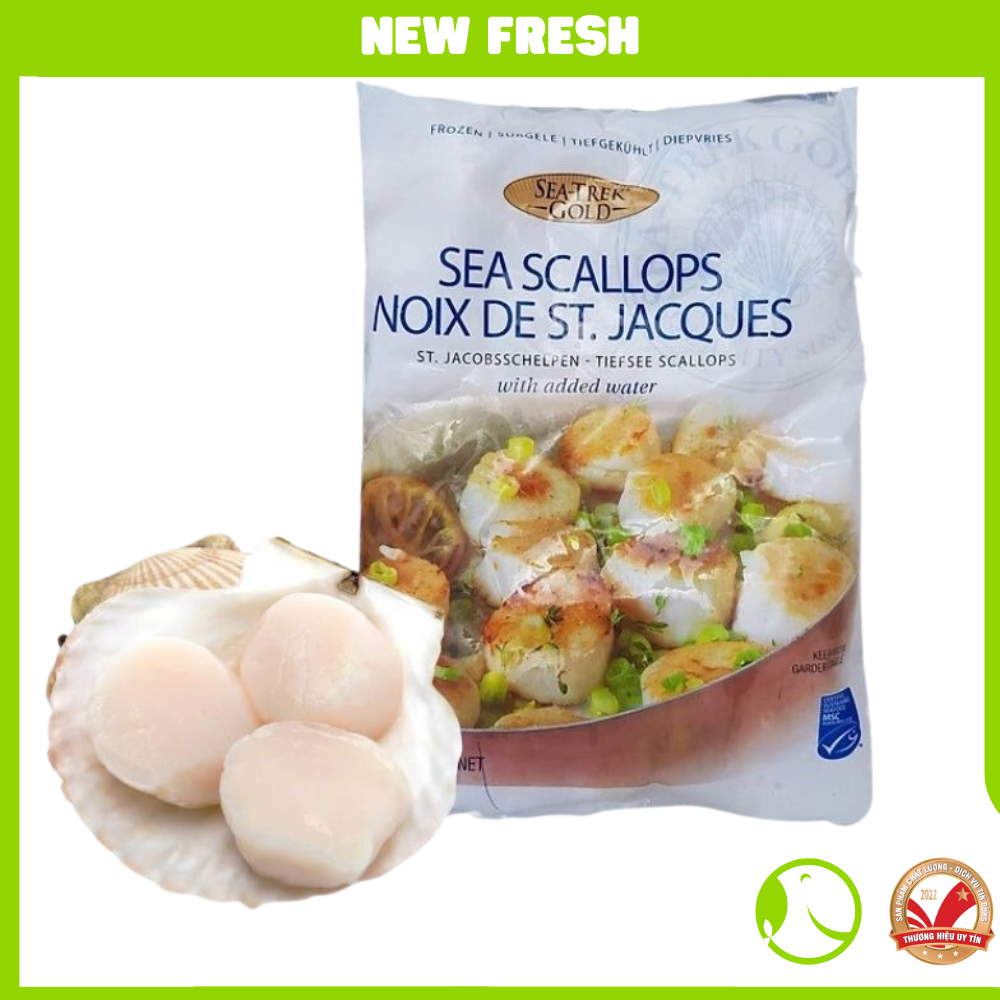 Cồi Sò Điệp Mỹ Sushi Sea Scallops - Túi 1Kg