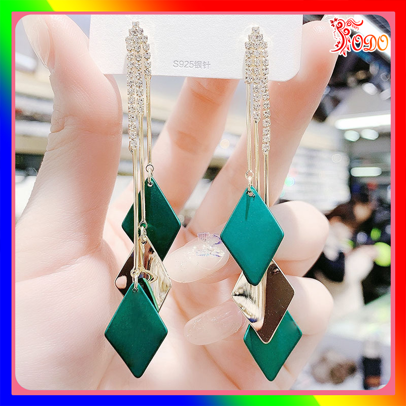 Bông tai nữ sang chảnh kiểu dáng lấp lánh phong cách thanh lịch thích hợp đi tiệc BSTKD - [Thời Trang ToDo]