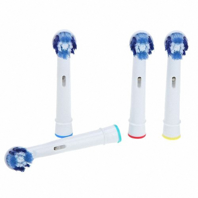 Cho máy Braun Oral-B, Bộ 4 đầu bàn chải đánh răng điện Dan House SB-20A, tẩy sạch cao răng, làm sạch vết ố, chăm sóc nưới lợi, loại cước mềm