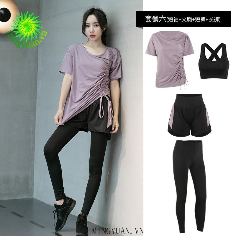 Set Đồ Tập Yoga Dây Rút Thời Trang Cho Nữ