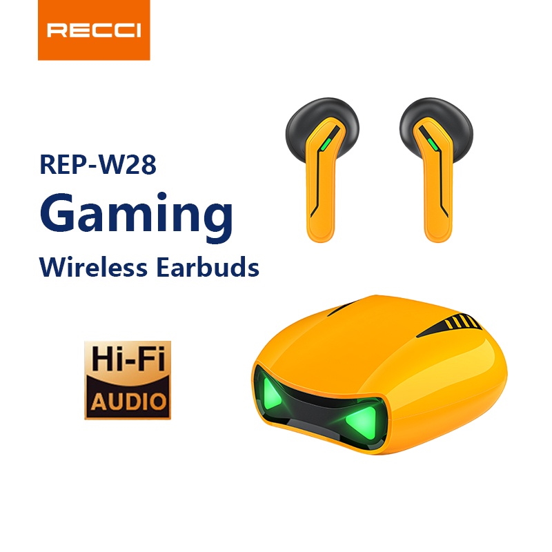 Tai nghe Bluetooth RECCI REP-W28 TWS Gaming - Hàng Chính Hãng