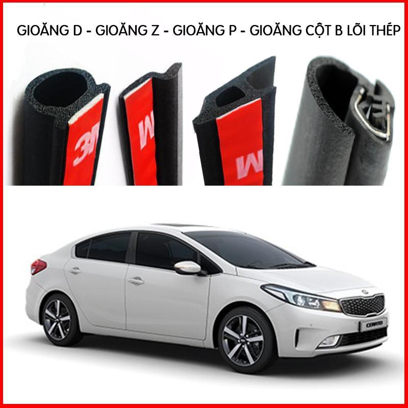 Combo Gioăng cao su chống ồn cho xe hơi Sedan (Gioăng D, P, Z, B lõi thép) Loại sản phẩm chống ồn xe ô tô cao cấp